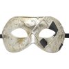 Check Silver and Black Masquerade Mask