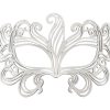 White Leather Masquerade Mask