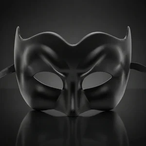 Black Pulcinella Masquerade Mask
