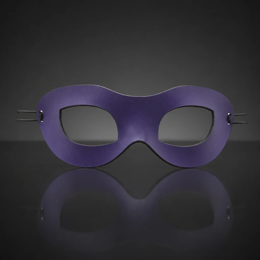 Sly Purple Leather Eye Mask - Small