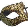 Black And Gold Authentic Masquerade Mask
