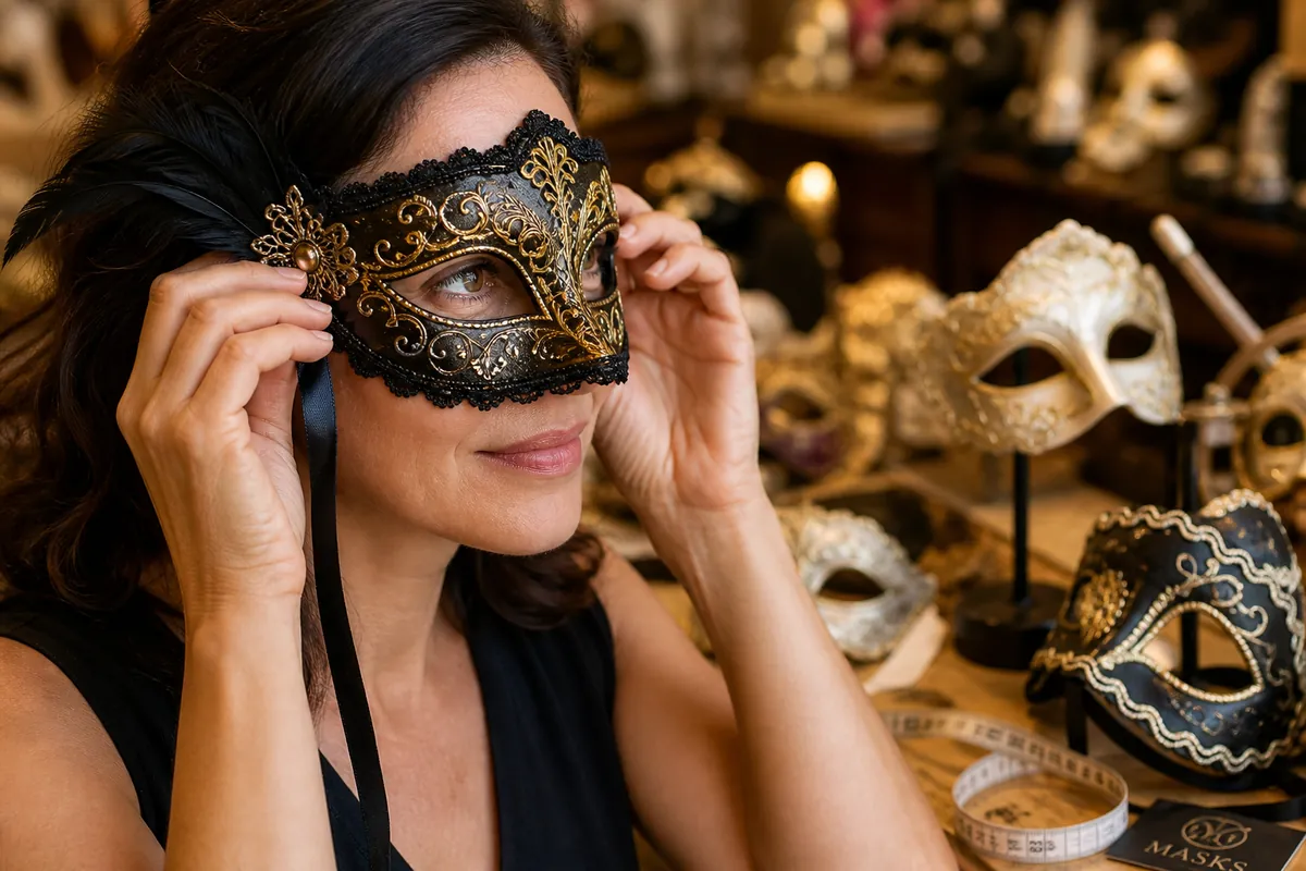 Choosing masquerade mask sizing guide